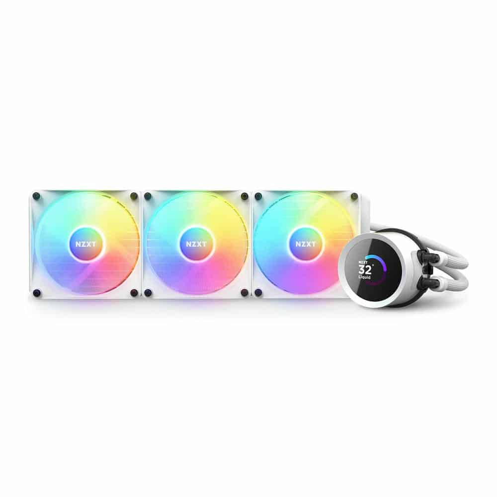 (image for) NZXT Kraken 360 RGB White All In One 360mm Intel/AMD CPU Water Cooler (2023 Edition)